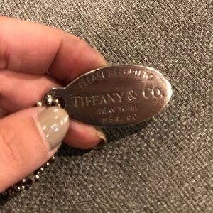 Tiffany & Co. Sterling Silver Dog Tag Necklace